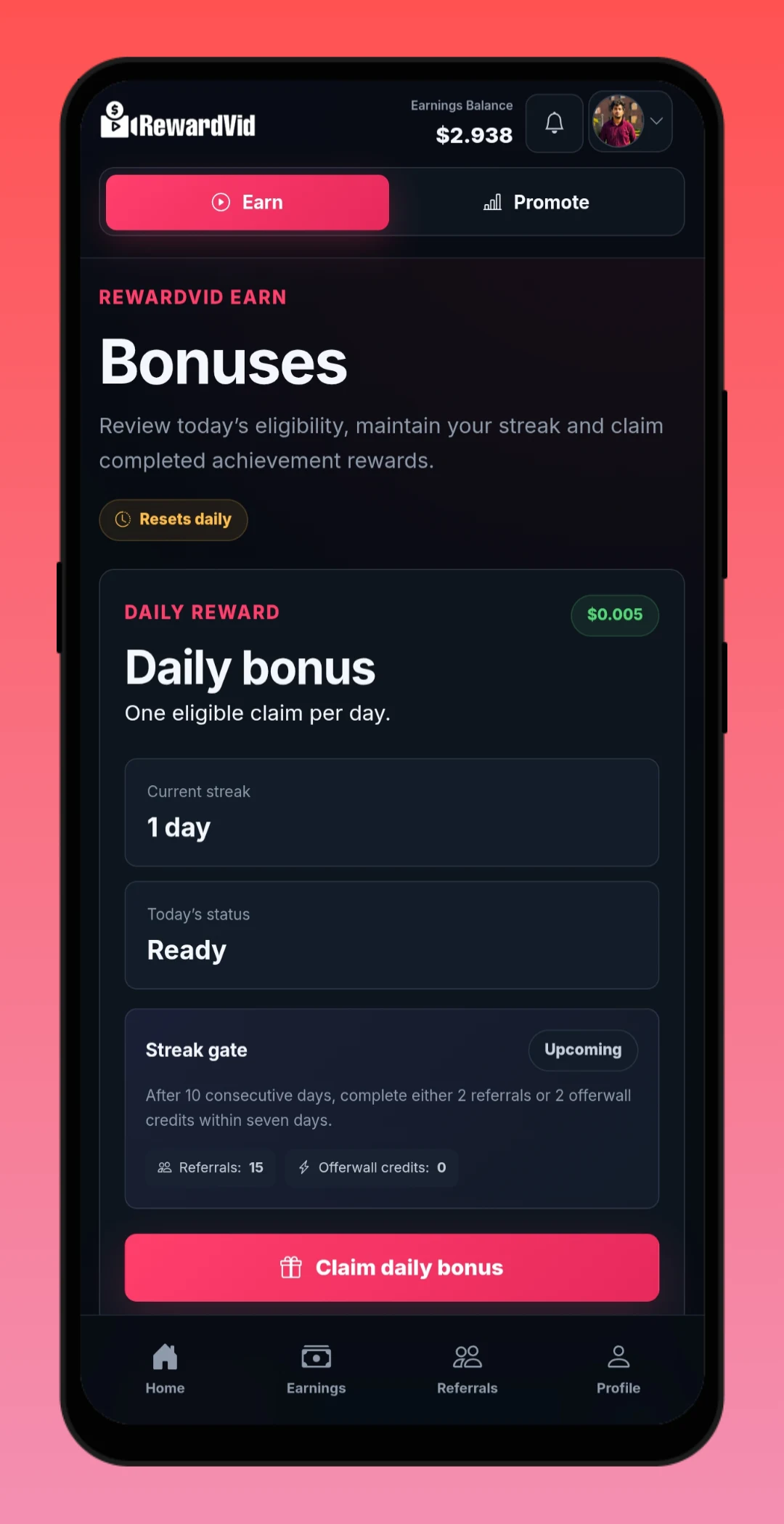 RewardVid: Earn by Watching screenshot